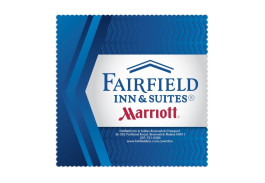 Full Color 6" x 6" Microfiber Cloth with Pedal Edge