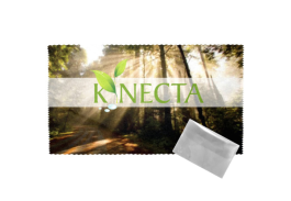 Custom Value Microfiber Cloth in Pouch 3.5" x 2"
