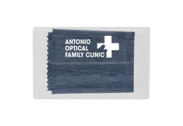 Heathered Cleaning Cloth in Printed Pouch
